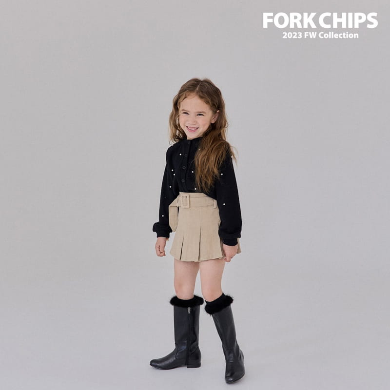 Fork Chips - Korean Children Fashion - #childofig - Pearl Crop Cardigan - 11