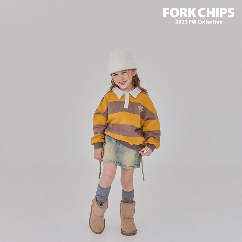 Fork Chips - Korean Children Fashion - #childofig - Nude St Sweatshirt - 2
