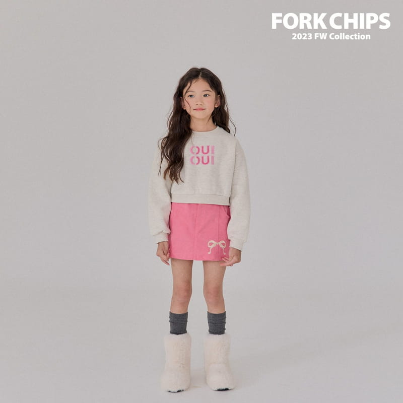 Fork Chips - Korean Children Fashion - #childofig - Ribbon Mini Skirt - 9