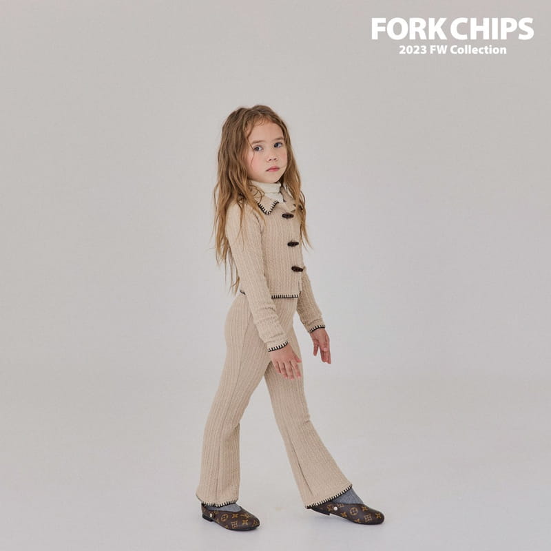 Fork Chips - Korean Children Fashion - #childrensboutique - Chain Knit Cardigan - 11