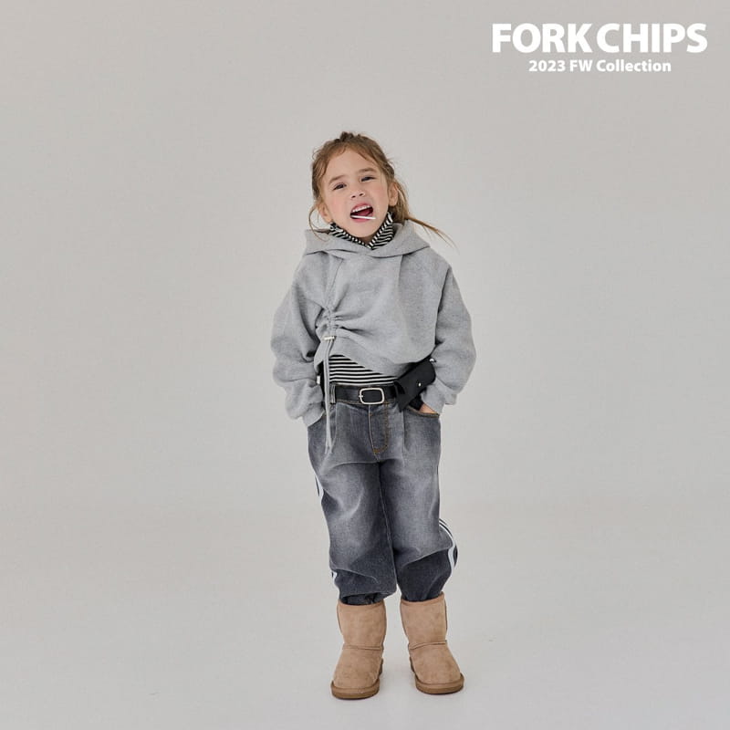 Fork Chips - Korean Children Fashion - #childrensboutique - Tunnul Hoody Tee - 8