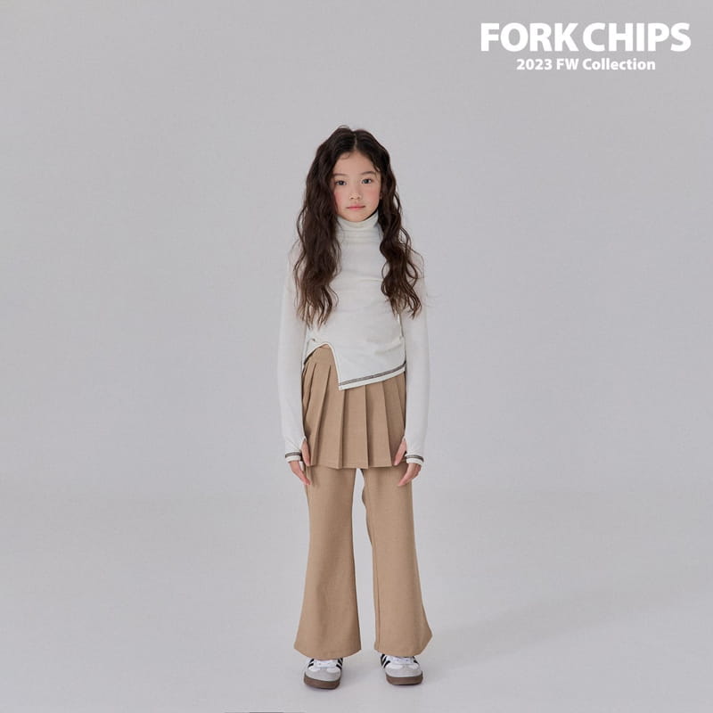 Fork Chips - Korean Children Fashion - #childrensboutique - Open Turtleneck Tee - 7