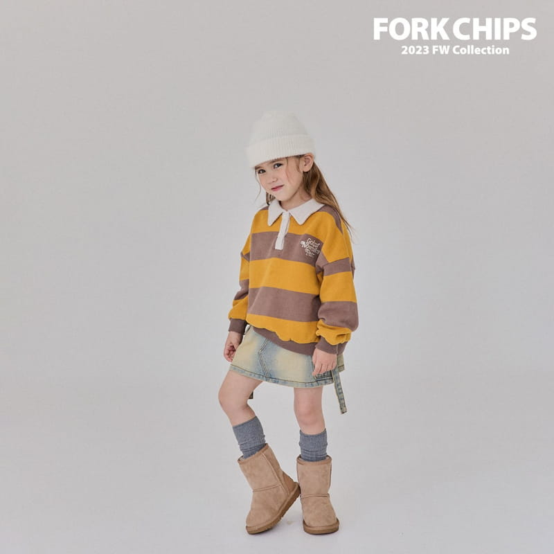Fork Chips - Korean Children Fashion - #childrensboutique - Nude St Sweatshirt - 3