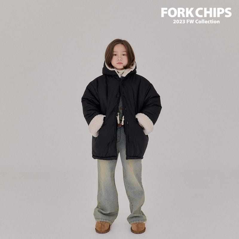 Fork Chips - Korean Children Fashion - #childrensboutique - Happy Padding Jumper