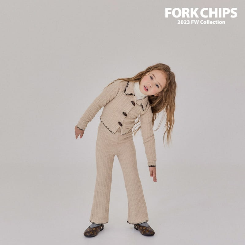Fork Chips - Korean Children Fashion - #designkidswear - Chain Knit Cardigan - 12