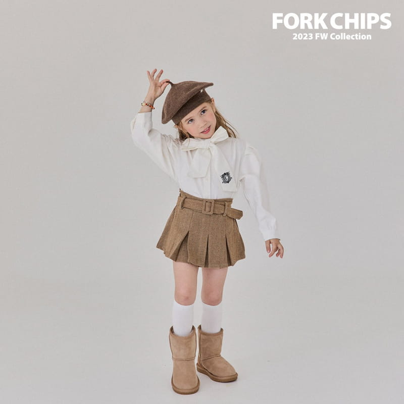 Fork Chips - Korean Children Fashion - #designkidswear - Chicago Tie Blouse - 10