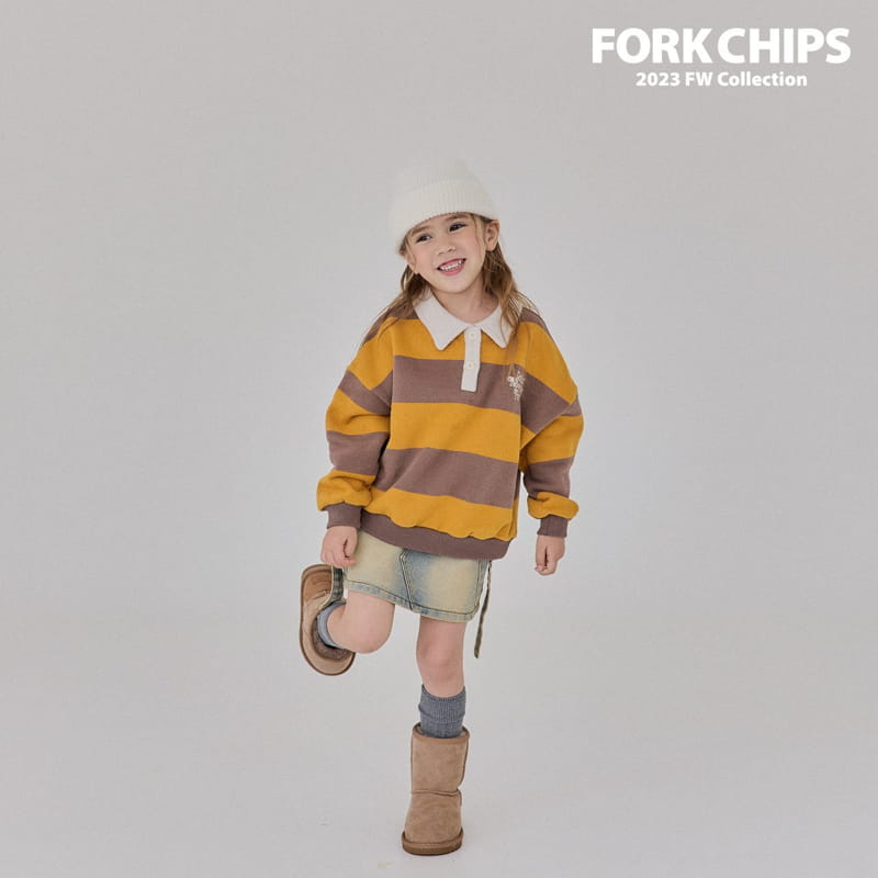 Fork Chips - Korean Children Fashion - #childrensboutique - Nude St Sweatshirt - 4