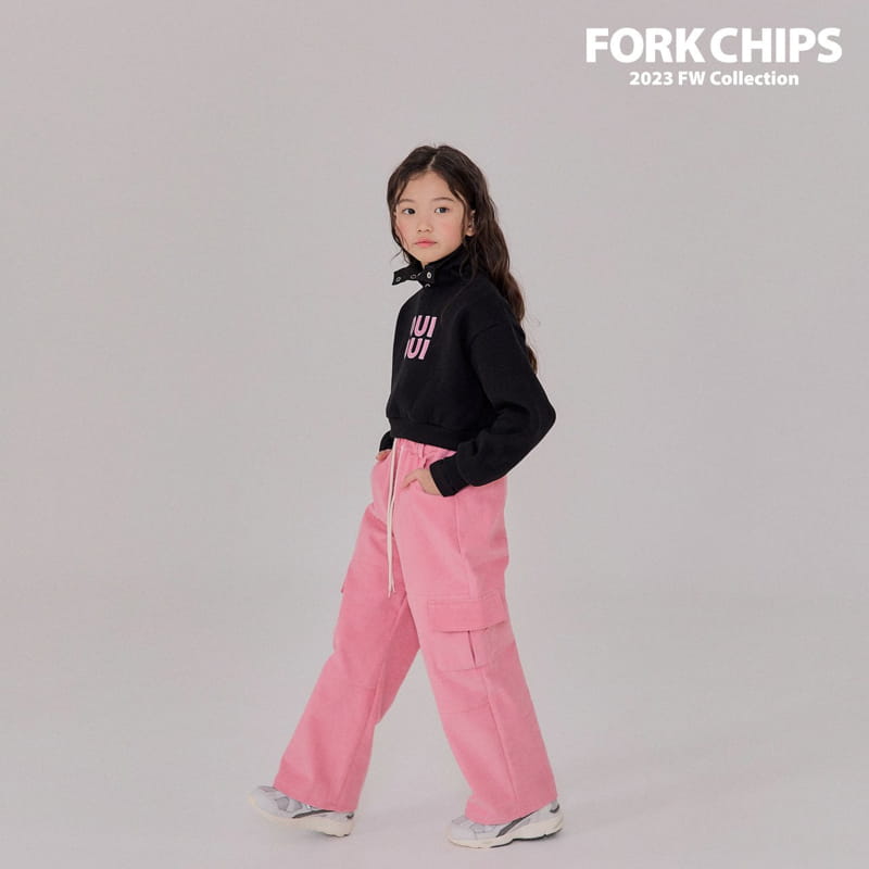 Fork Chips - Korean Children Fashion - #designkidswear - Sand Rib Pants - 3