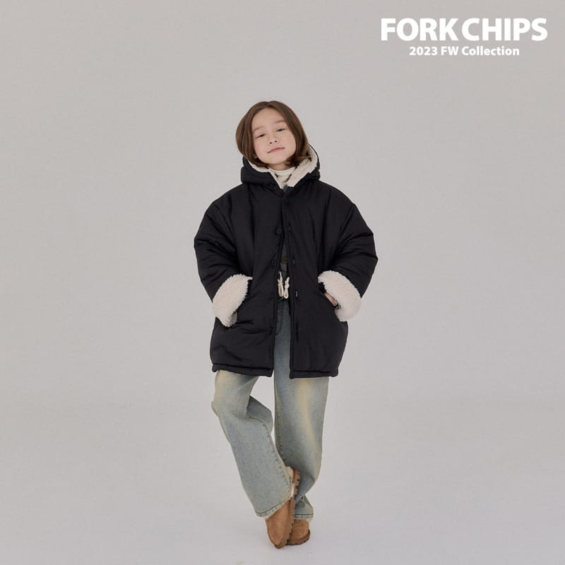 Fork Chips - Korean Children Fashion - #designkidswear - Happy Padding Jumper - 2