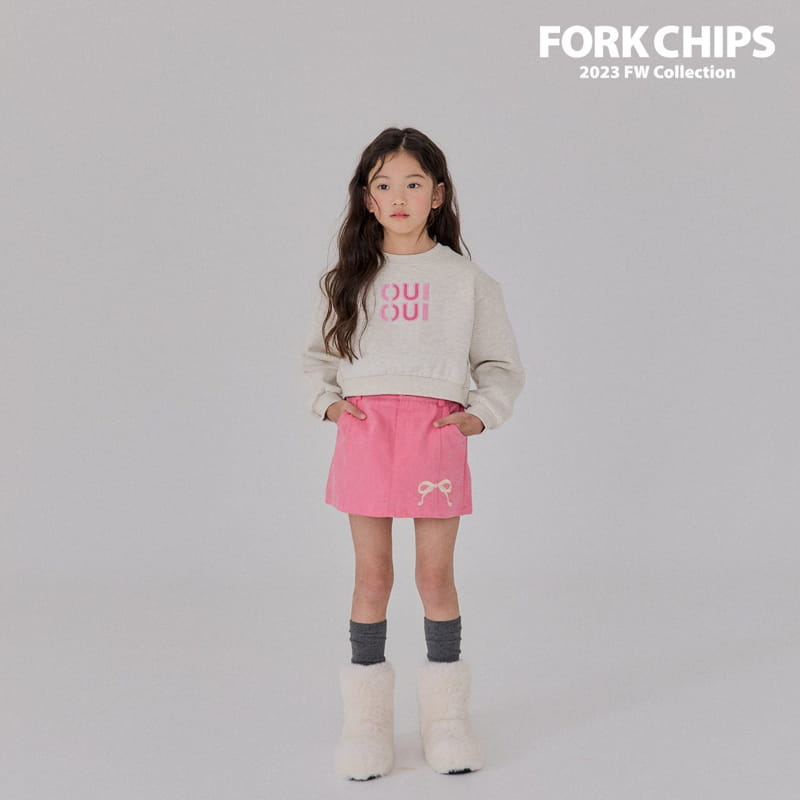 Fork Chips - Korean Children Fashion - #designkidswear - Ribbon Mini Skirt - 11