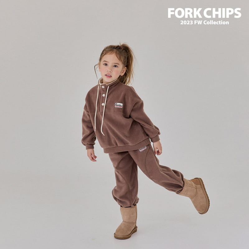 Fork Chips - Korean Children Fashion - #designkidswear - Round Snap Sweatshirt - 7