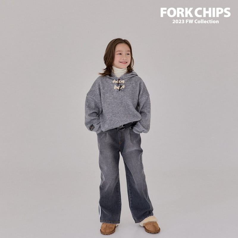 Fork Chips - Korean Children Fashion - #designkidswear - Line Jeans