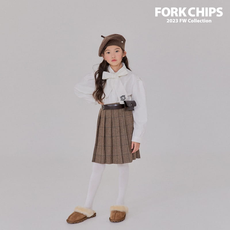 Fork Chips - Korean Children Fashion - #discoveringself - Chicago Tie Blouse - 11