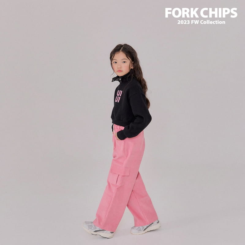 Fork Chips - Korean Children Fashion - #designkidswear - Sand Rib Pants - 4