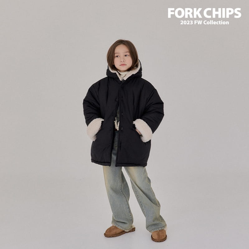 Fork Chips - Korean Children Fashion - #discoveringself - Happy Padding Jumper - 3