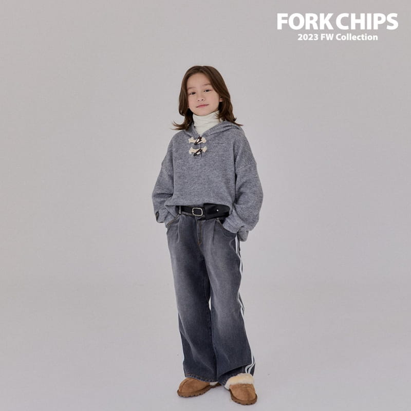 Fork Chips - Korean Children Fashion - #discoveringself - Line Jeans - 2