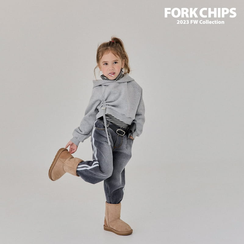 Fork Chips - Korean Children Fashion - #fashionkids - Tunnul Hoody Tee - 11