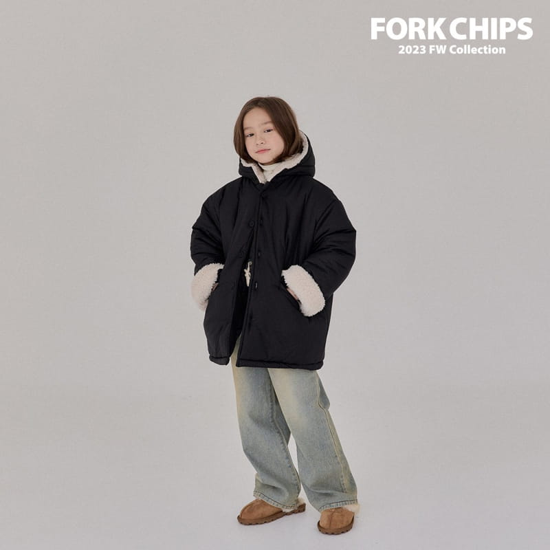 Fork Chips - Korean Children Fashion - #discoveringself - Happy Padding Jumper - 4
