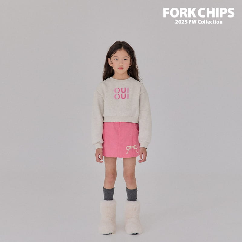 Fork Chips - Korean Children Fashion - #fashionkids - Oui Sweatshirt - 12