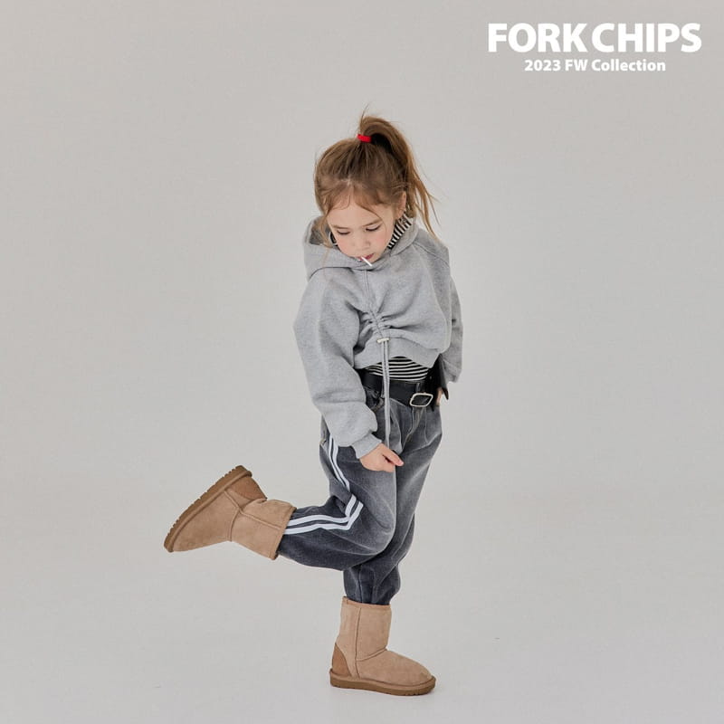 Fork Chips - Korean Children Fashion - #kidsshorts - Tunnul Hoody Tee - 12