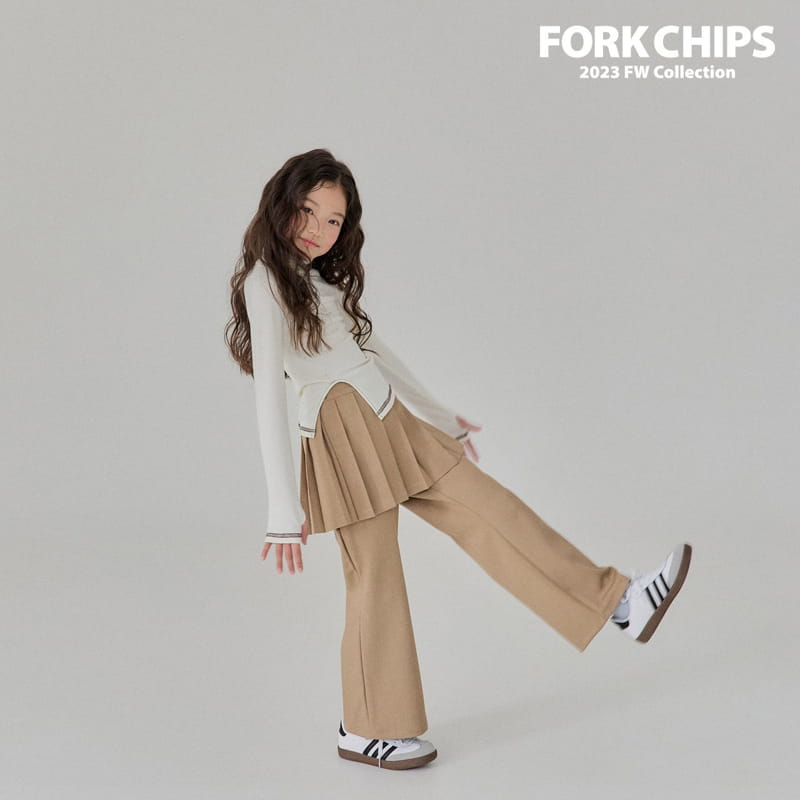 Fork Chips - Korean Children Fashion - #kidsshorts - Open Turtleneck Tee - 11