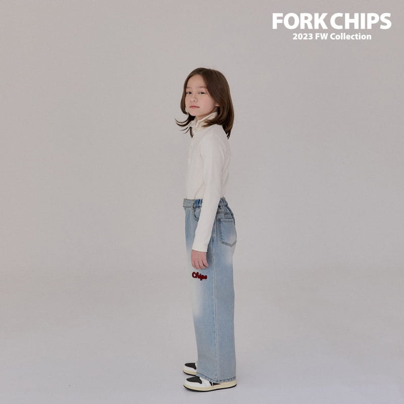 Fork Chips - Korean Children Fashion - #kidsshorts - Tom Turtleneck Tee - 8