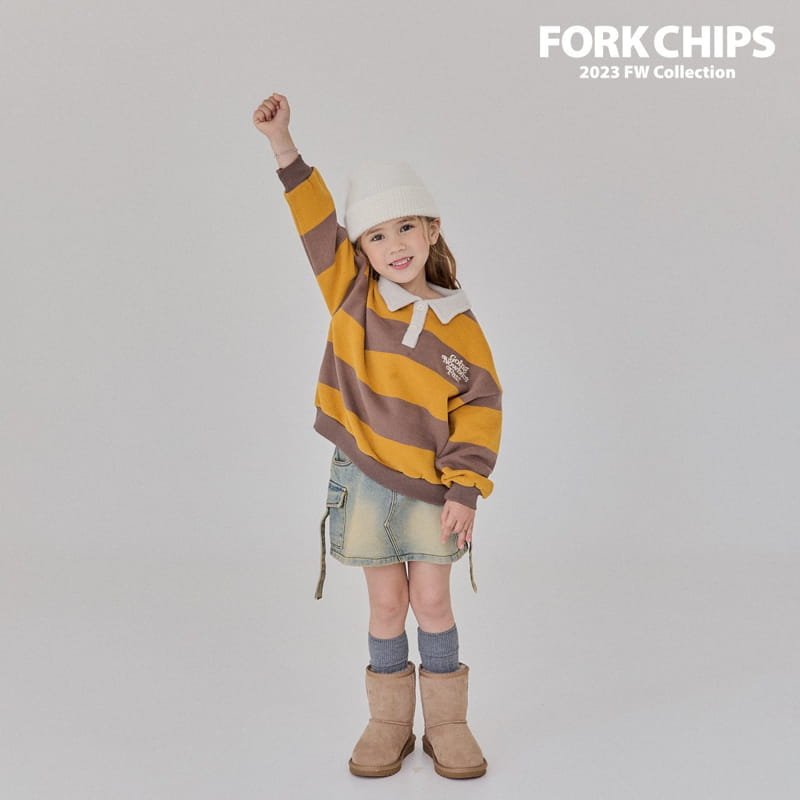Fork Chips - Korean Children Fashion - #kidsshorts - Nude St Sweatshirt - 7