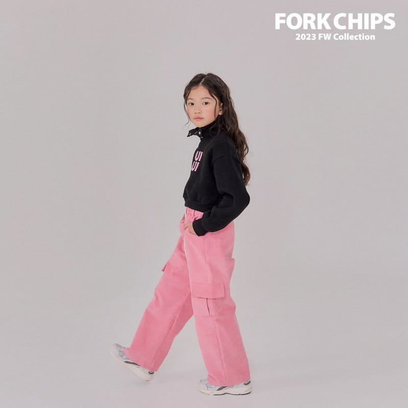 Fork Chips - Korean Children Fashion - #kidsshorts - Sand Rib Pants - 6