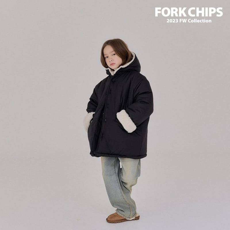 Fork Chips - Korean Children Fashion - #kidsshorts - Happy Padding Jumper - 5