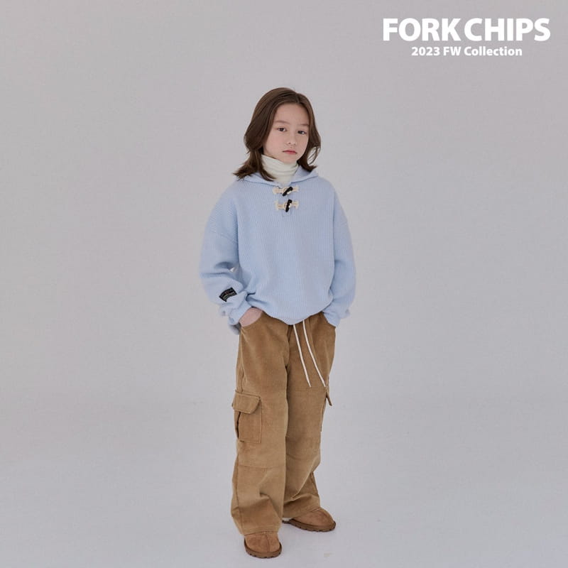 Fork Chips - Korean Children Fashion - #kidsstore - Dubble Hoody Tee - 11