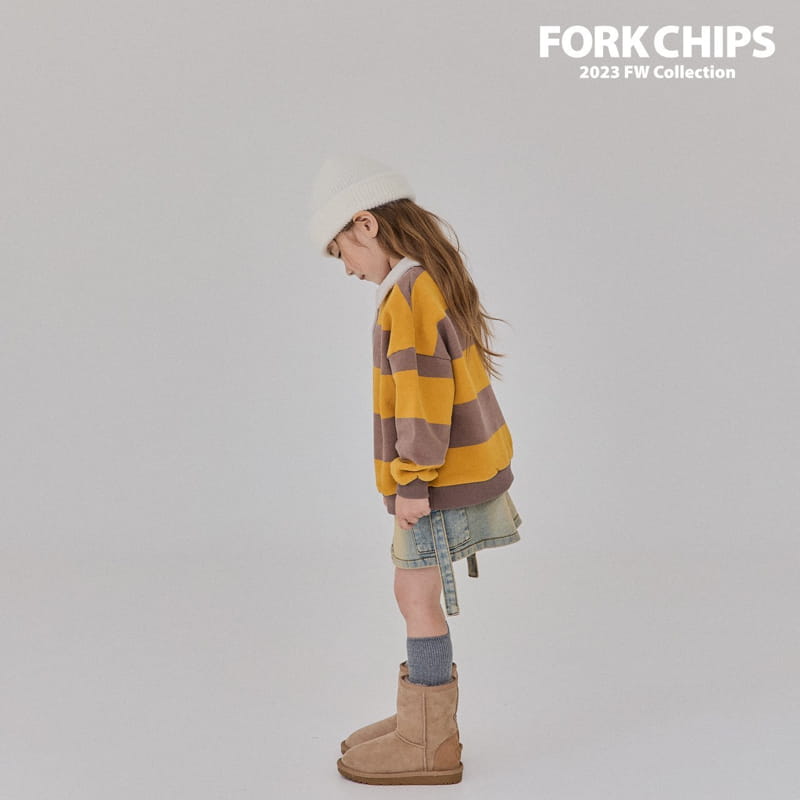 Fork Chips - Korean Children Fashion - #kidsstore - Nude St Sweatshirt - 8