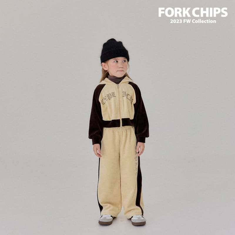Fork Chips - Korean Children Fashion - #kidsstore - Stone Wide Pants - 3