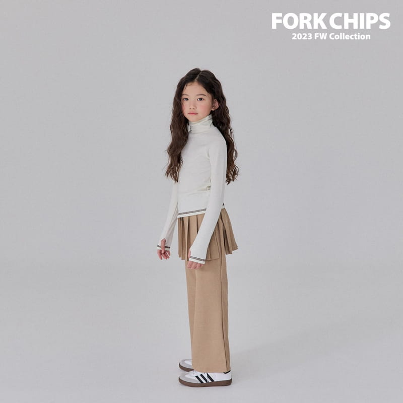 Fork Chips - Korean Children Fashion - #kidzfashiontrend - Lamp Pleats Pants - 5
