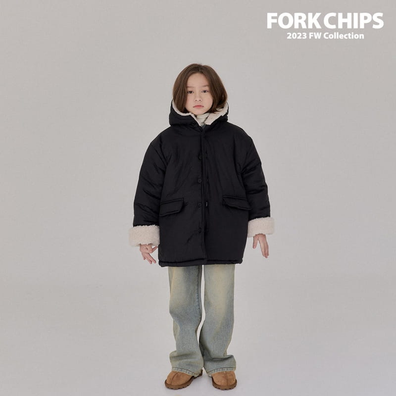 Fork Chips - Korean Children Fashion - #kidzfashiontrend - Happy Padding Jumper - 7