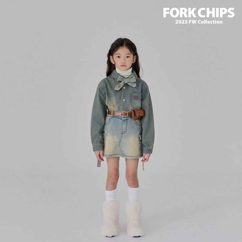 Fork Chips - Korean Children Fashion - #littlefashionista - Root Neck Tie - 10