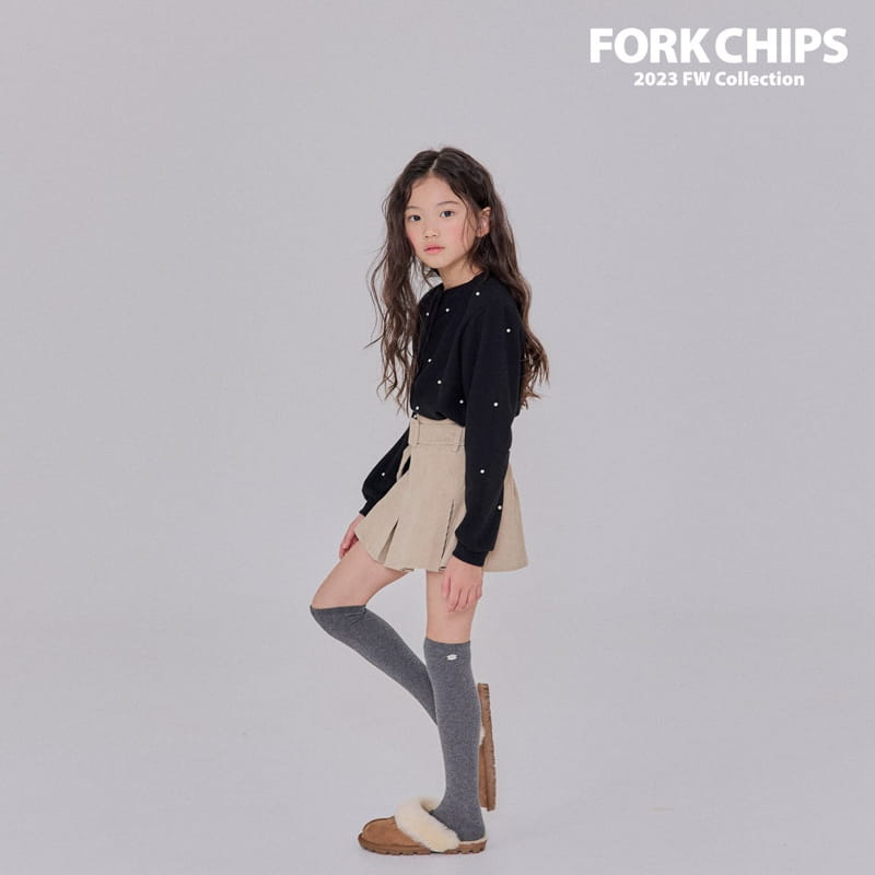 Fork Chips - Korean Children Fashion - #Kfashion4kids - Pearl Crop Cardigan - 4