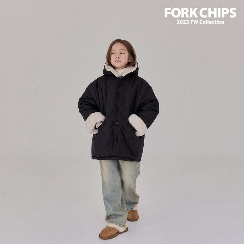 Fork Chips - Korean Children Fashion - #littlefashionista - Happy Padding Jumper - 9