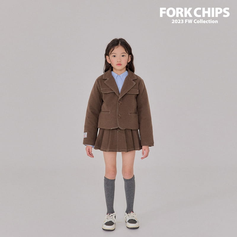 Fork Chips - Korean Children Fashion - #magicofchildhood - Nuts Stitch Jacket - 7