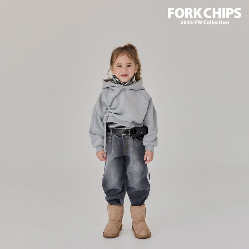 Fork Chips - Korean Children Fashion - #magicofchildhood - Tunnul Hoody Tee