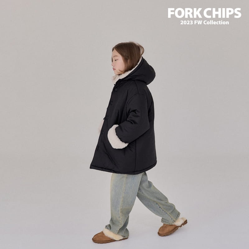 Fork Chips - Korean Children Fashion - #magicofchildhood - Happy Padding Jumper - 10