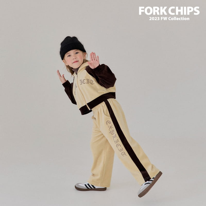 Fork Chips - Korean Children Fashion - #magicofchildhood - Stone Wide Pants - 7