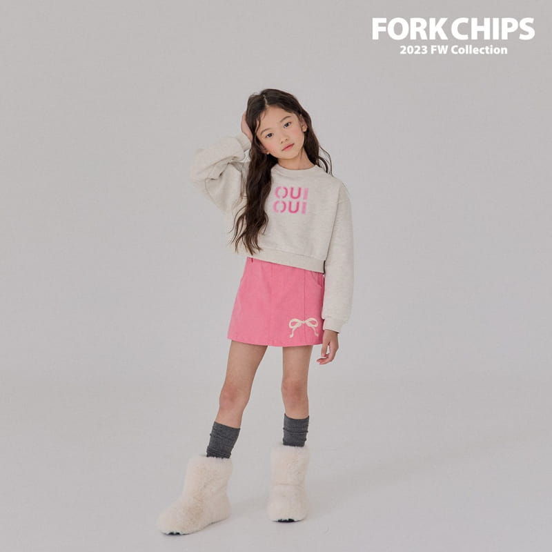 Fork Chips - Korean Children Fashion - #magicofchildhood - Ribbon Mini Skirt - 5