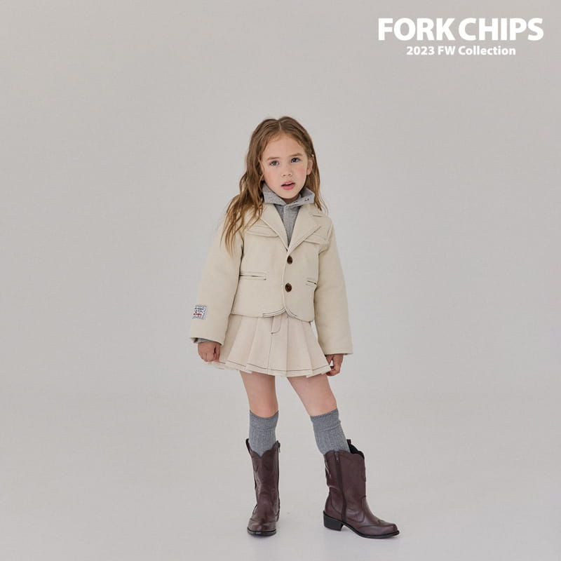 Fork Chips - Korean Children Fashion - #minifashionista - Nuts Stitch Skirt - 7