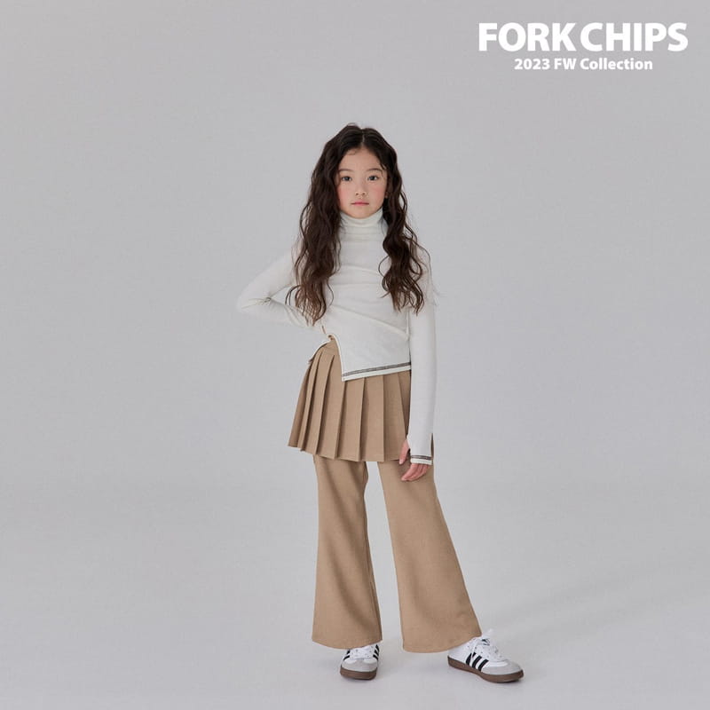Fork Chips - Korean Children Fashion - #minifashionista - Open Turtleneck Tee