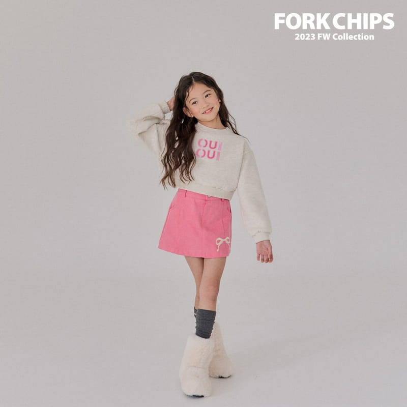 Fork Chips - Korean Children Fashion - #minifashionista - Oui Sweatshirt - 5