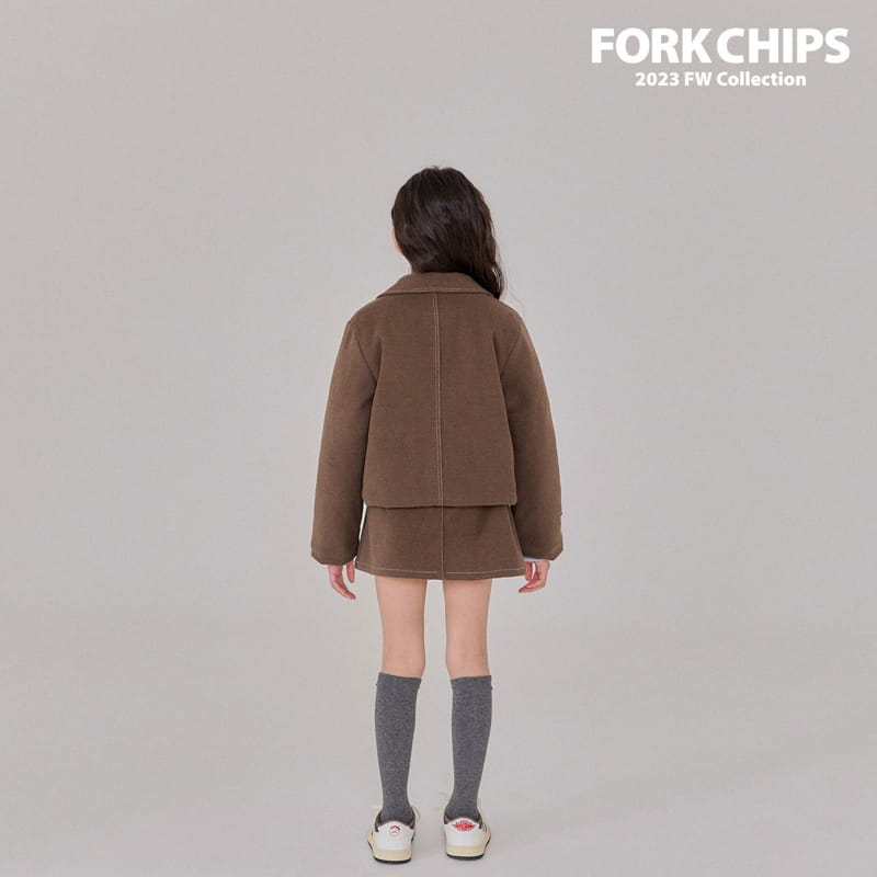 Fork Chips - Korean Children Fashion - #prettylittlegirls - Nuts Stitch Jacket - 9