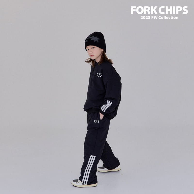 Fork Chips - Korean Children Fashion - #prettylittlegirls - Shooting Anorak Sweatshirt - 5