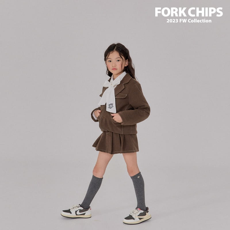 Fork Chips - Korean Children Fashion - #stylishchildhood - Nuts Stitch Jacket - 12