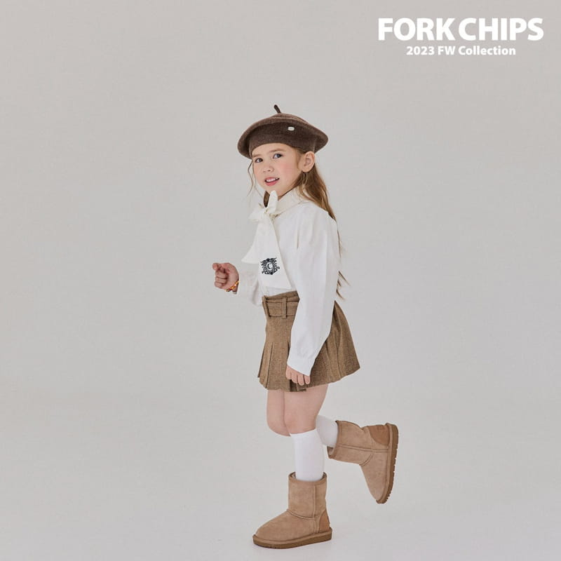 Fork Chips - Korean Children Fashion - #stylishchildhood - Chicago Tie Blouse - 7