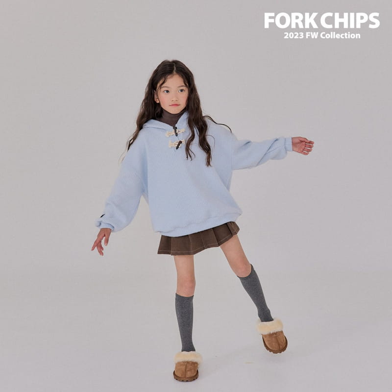 Fork Chips - Korean Children Fashion - #toddlerclothing - Dubble Hoody Tee - 4